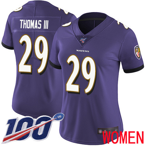 Baltimore Ravens Limited Purple Women Earl Thomas III Home Jersey NFL Football #29 100th Season Vapor Untouchable->baltimore ravens->NFL Jersey